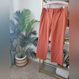 The Limited Orange Wide Leg Zip Up Women's Trouser Pant Size 6 Regular